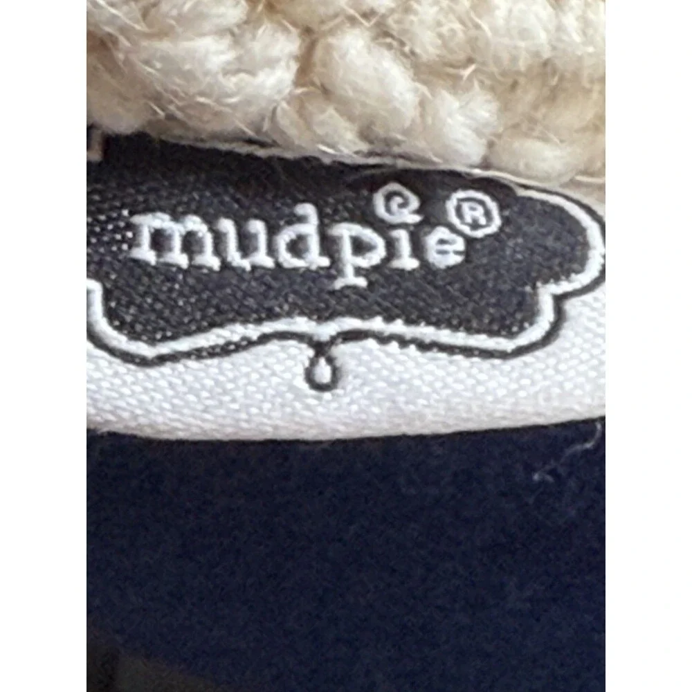 Mud Pie Whale Wool Pillow, 16” x 16” - Beach Seaside Ocean